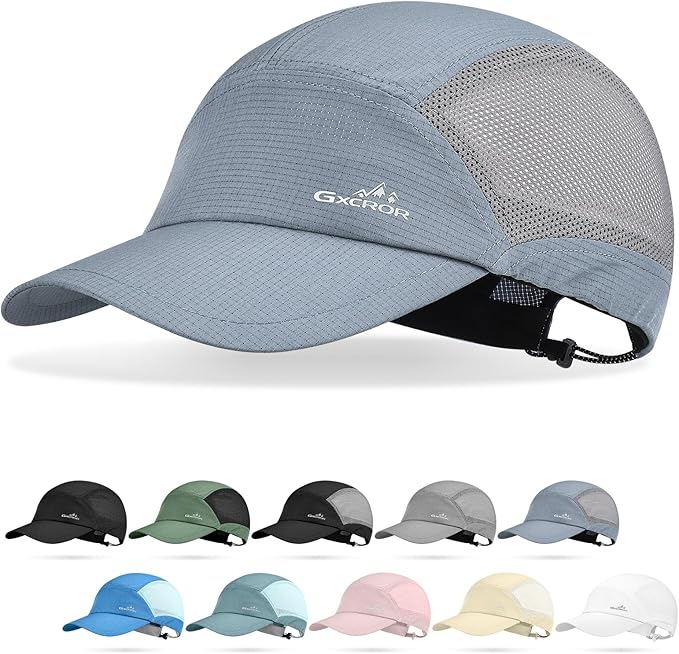 GXCROR Performance Baseball Cap for Men & Women - UPF 50+ Running Hat, Lightweight Quick-Dry Sports Hat for Golf, Hiking, Gym