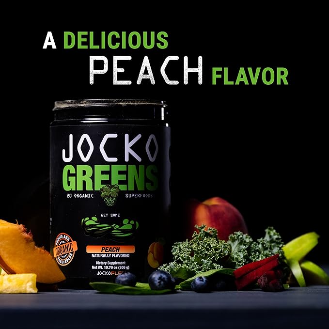 Jocko Fuel Daily Greens Powder - Premium Organic Greens Superfood Powder for Gut Health, Digestion, Bloating, Immune Support with Spirulina, Chlorella, Digestive Enzymes, & Probiotics - 30 Servings