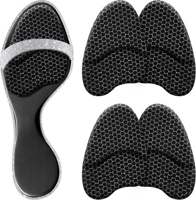 Metatarsal Pads for Women, Ball of Foot Cushions, Heel Inserts, High Heel Comfort Pads (2 Pairs), Anti Slip, Invisible Design