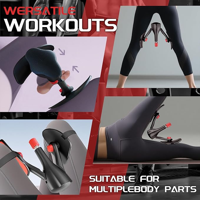 Thigh Master Exerciser Hip Trainer, Fitness Equipment for Leg and Thigh Workout Fitness, Pelvic Floor Muscle Strengthening Device for Women & Men