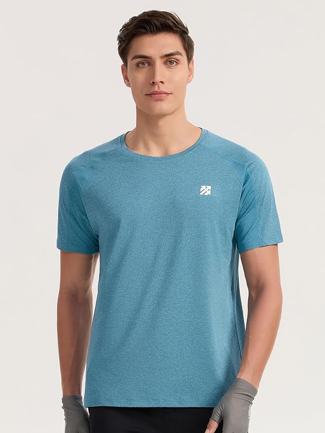 Moisture Wicking Quick Dry Soft Pickleball Workout Hiking Camping Running Shirts for Men Outdoor Sports