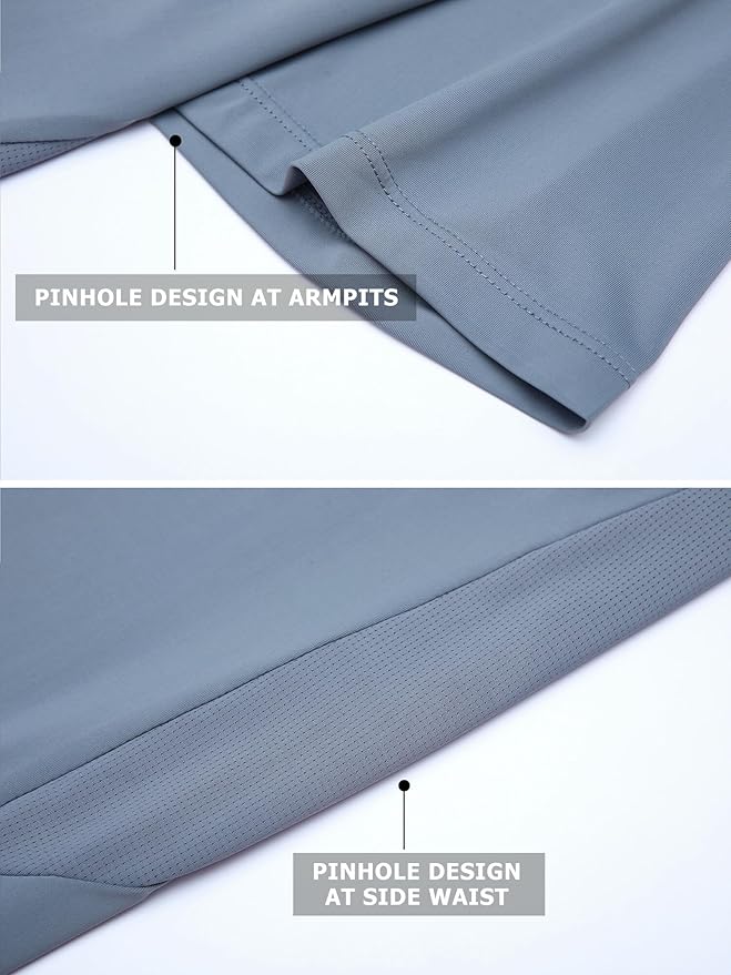 Moisture Wicking Quick Dry Soft Pickleball Workout Hiking Camping Running Shirts for Men Outdoor Sports