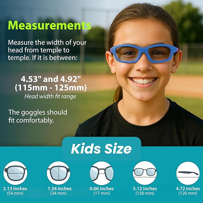 BLUE CUT Sports Protection Goggles, Photochromic Lenses Safety Glasses for Basketball, Pickleball and Outdoor Sports