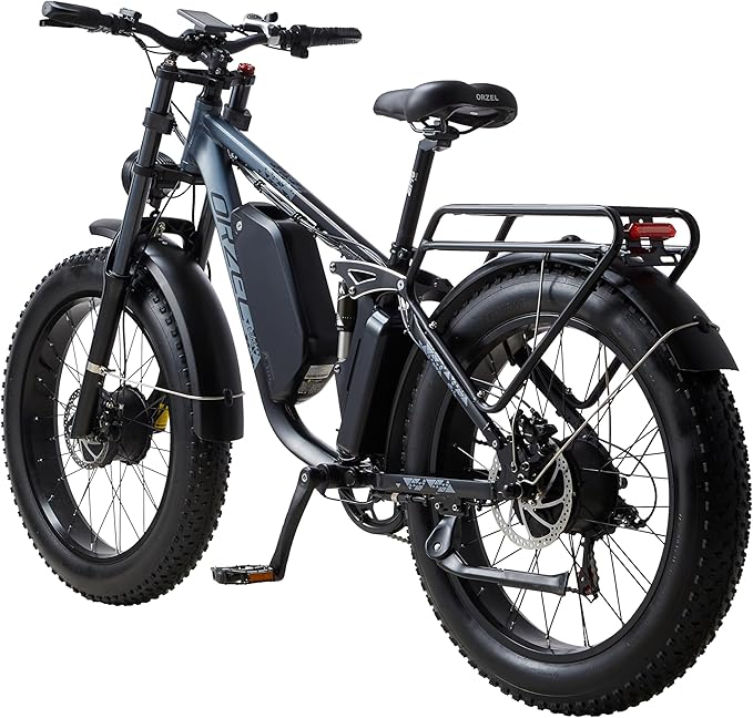 Peak 3000W Dual Motor Ebike for Adults, 48V 25AH Long Range Electric Mountain Bike, 30-34MPH Step-Thru Unlocked Electric Bike