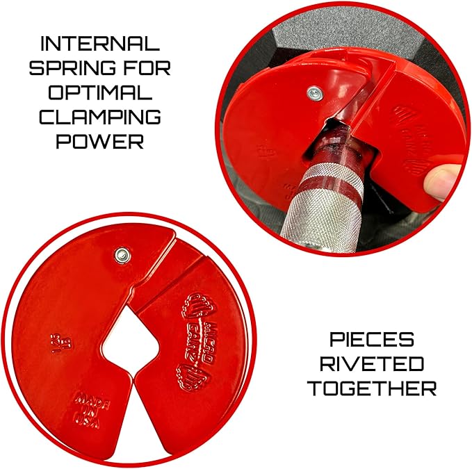 Micro Gainz Dumbbell Fractional 1.25lb Weight Plate, Ideal for Micro Loading, (Choose Color) 4 Piece Fractional Weight Plates, Designed for Dumbbell Training, Made In USA