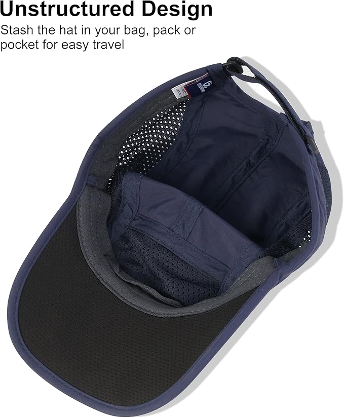 GADIEMKENSD Mens Folding Outdoor Hat Long Brim UPF 50+ Sun Protection