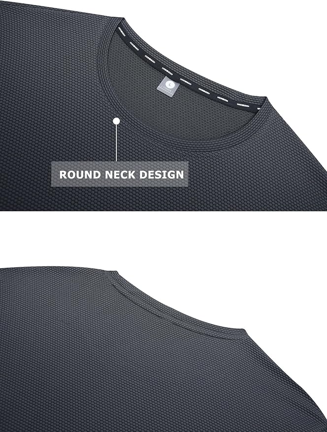 Moisture Wicking Quick Dry Soft Pickleball Workout Hiking Camping Running Shirts for Men Outdoor Sports