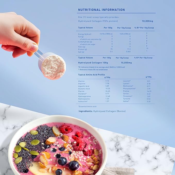 The Intelligent Health Hydrolyzed Collagen Peptides Powder, Grass Fed, High Protein, Unflavored, Gluten-Free, Paleo & Keto Friendly, 10g per Serving (2kg) Supports Skin, Hair, Nails, Joints, & Bones