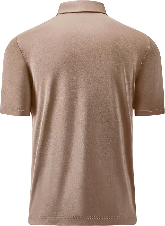 Mens Polo Shirts Short Casual Solid Stylish Dry Fit Performance Designed Collared Golf Polo Shirts for Men