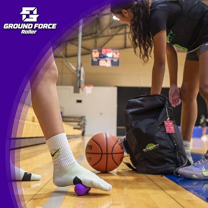 Ground Force Foot Roller – Portable Silicone Foot Massager for Plantar Fasciitis, Heel Spurs, Arch & Heel Pain Relief, Neuropathy & Myofascial Release – Trigger Point & Recovery Tool