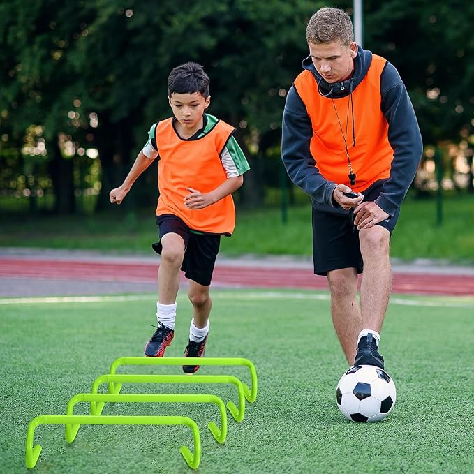 5 Pcs Speed Agility Training Hurdles Detachable Durable Equipment Plyometric and All Purpose Speed Training Hurdle Equipment for Athletes Soccer Basketball