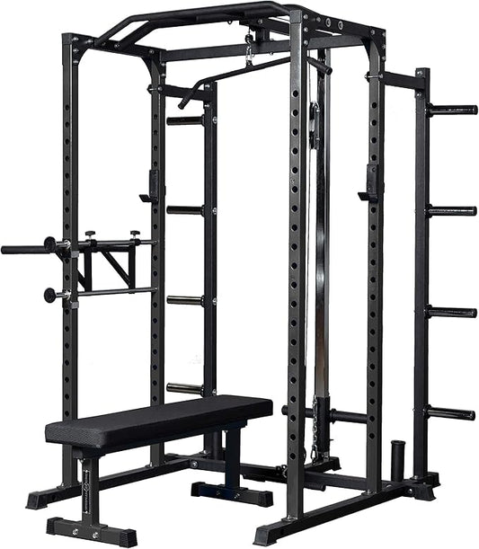 REP Fitness PR-1100 Power Rack - 700 lbs Rated Lifting Cage for Weight Training