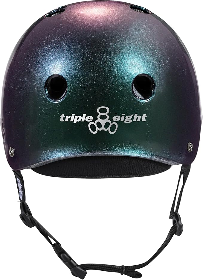 Triple Eight Deep Cover Helmet - Ideal for Skateboarding, Bicycling, BMX, and Roller Skating