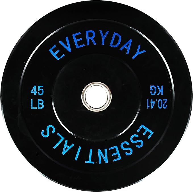 2-Inch Olympic Bumper Plates, Perfect Weight Plates for Weightlifting and Strength Training, Multiple Weights Available