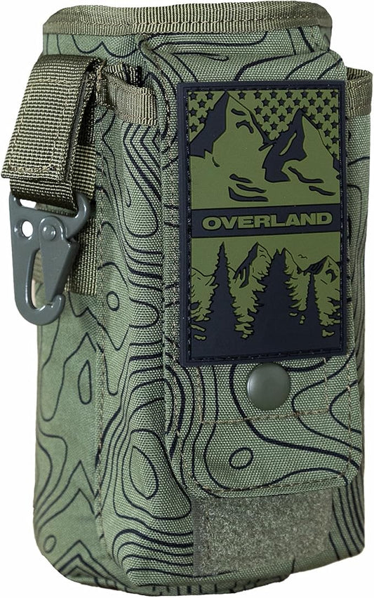 Iron InfideI Battle Bottle Sleeve - 64 oz and 32 oz Water Bottle Sleeve Only for Half Gallon 1L Steel Water Bottle | Rugged Cover with Molle for Versatile Design with Storage for Phone, Wallet & Keys