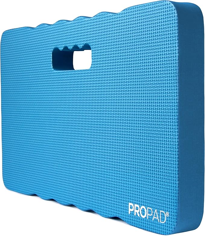 Thick Kneeling Pad, Garden Kneeler for Gardening, Bath Kneeler for Baby Bath, Kneeling Mat for Exercise & Yoga, Knee Pad for Work, Floor Foam Pad, Extra Large (XL) 18 x 11 x 1.5 Inches, Blue