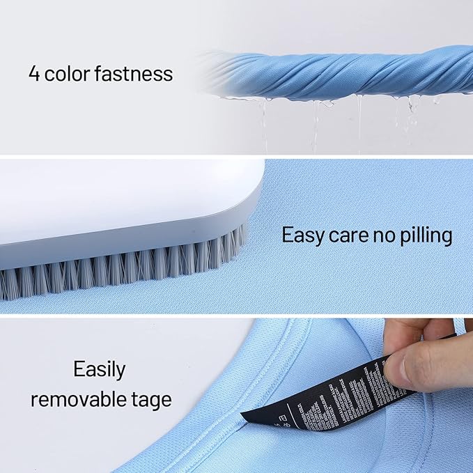 MIER Men's Quick Dry Workout Shirts Moisture Wicking Running Athletic Performance T-Shirts Recycled Polyester Top Tee