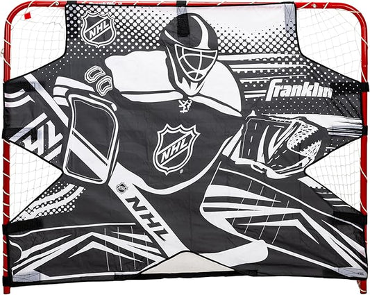 Franklin Sports NHL Street Hockey Goalie Shooting Target - Shooter Tutor Hockey Goal Practice Target - Street Hockey Net Goalie Target - Easy Attach Targe