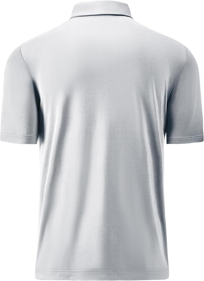 Mens Polo Shirts Short Casual Solid Stylish Dry Fit Performance Designed Collared Golf Polo Shirts for Men