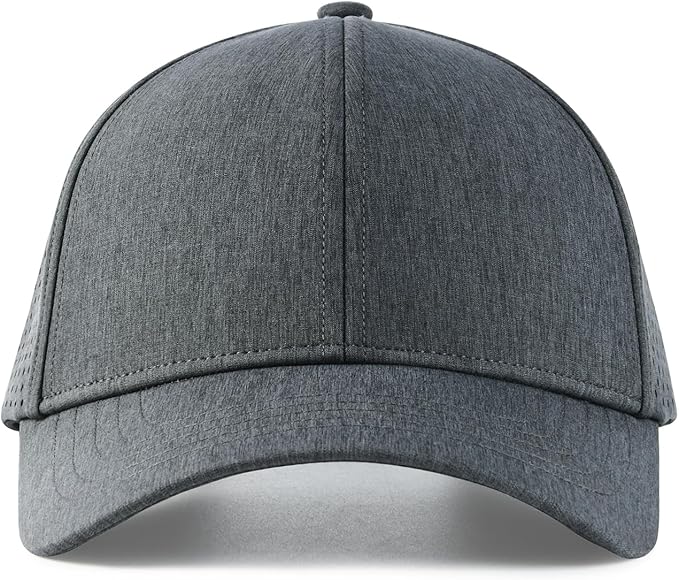 VOBOOM Men Snapback Trucker Hat, Baseball Cap for Breathable Side Laser Cut Holes