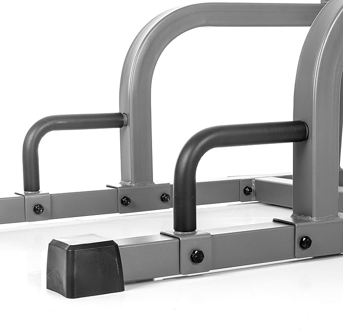 XMARK Knee Raise, Dip Stand with Push Up Station, Commercial Vertical Knee Raise, Captain's Chair, Upper Body and Core Workout Machine