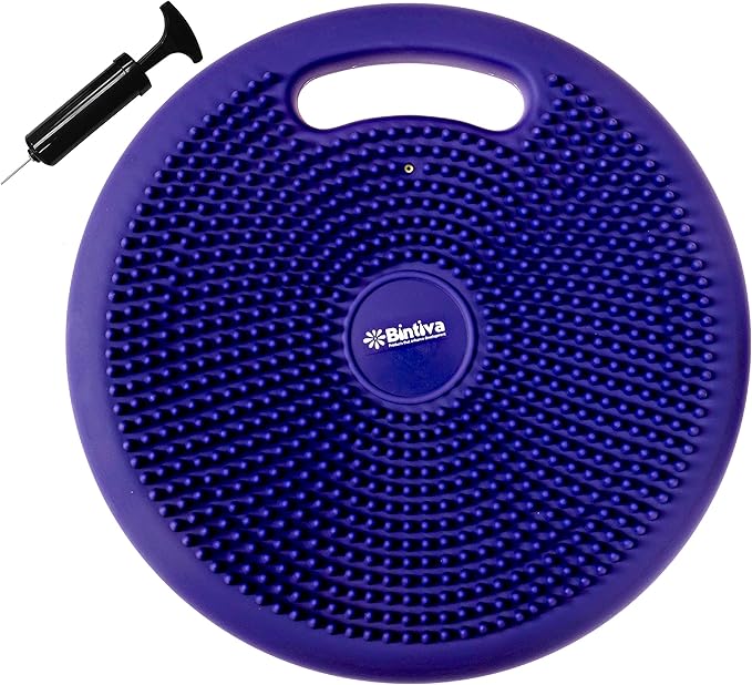 2 Pack Wobble Cushion Balance Disc - Wiggle Seat & Balance Pad for Exercise, Physical Therapy, Sensory Kids - Stability Disc, Dog Balance Disc