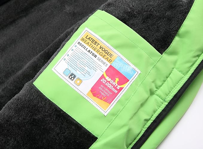 Keevoom Girl's Ski Jacket Winter Warm Thick Snow Coat Windproof Kids Outdoor Hooded Jackets