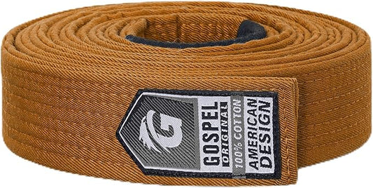 GOSPEL Vintage Series BJJ Belt for Men & Women | Brazilian Jiu Jitsu Belt with Vintage Colors