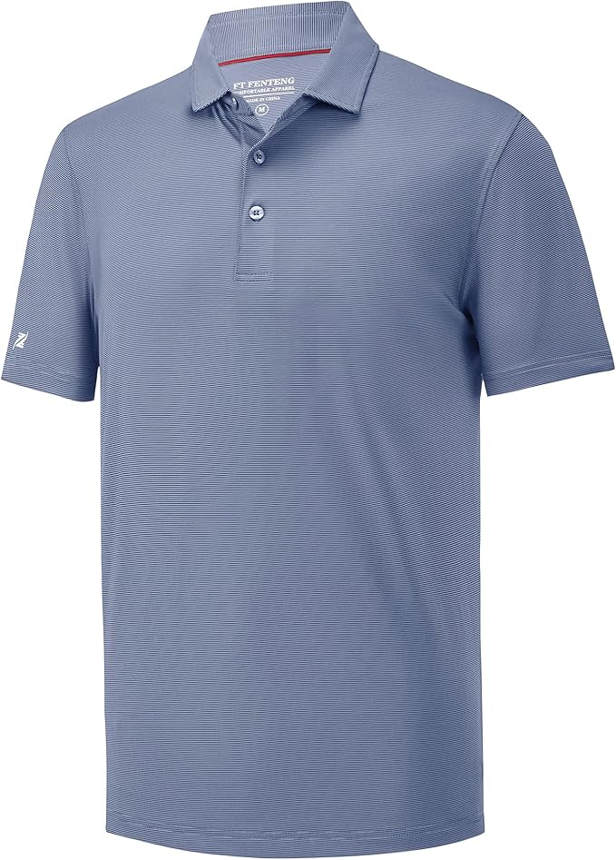 Mens Polo Shirts Short Casual Solid Stylish Dry Fit Performance Designed Collared Golf Polo Shirts for Men