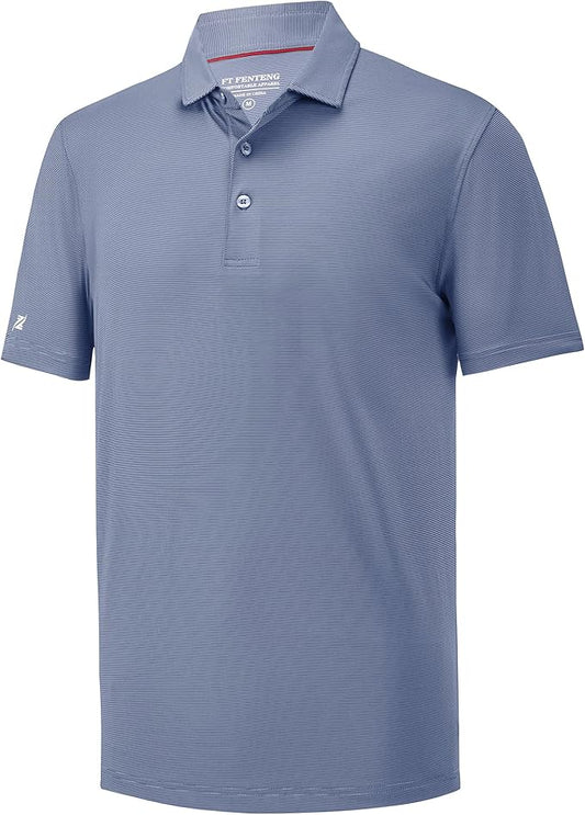 Mens Polo Shirts Short Casual Solid Stylish Dry Fit Performance Designed Collared Golf Polo Shirts for Men