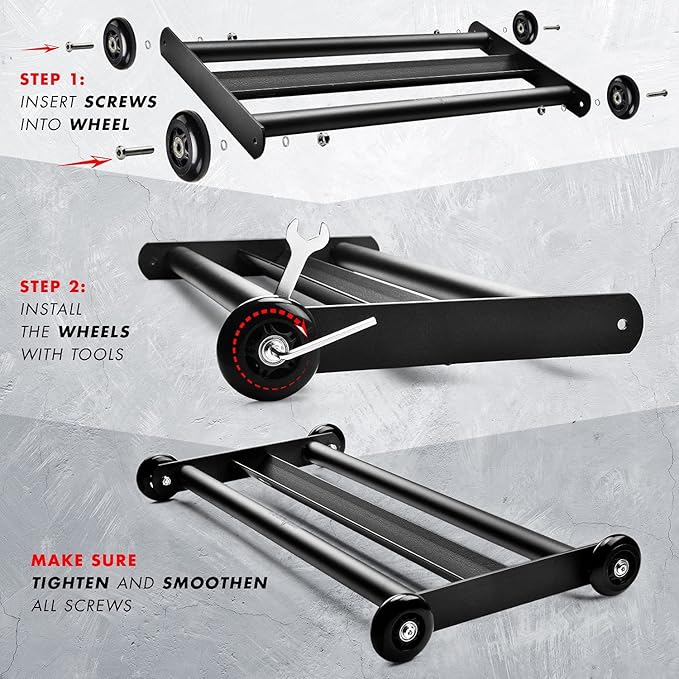 Yes4All Glute Ham Glider, Exercise Wheels for Home Gym Fitness, Glute Hamstring, Booty Building