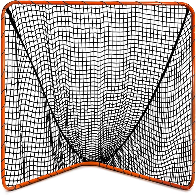 Velocity - Lacrosse Goal - Portable Steel Frame with Black Net, Perfect for Youth and Adult Training, Backyard Design