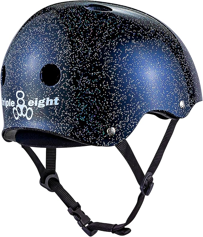 Triple Eight Deep Cover Helmet - Ideal for Skateboarding, Bicycling, BMX, and Roller Skating