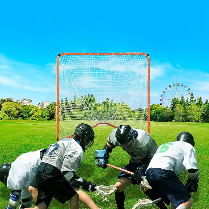 VEVOR Portable Lacrosse Goal - Complete Training Accessory Set with Extended Coverage for Youth and Adults