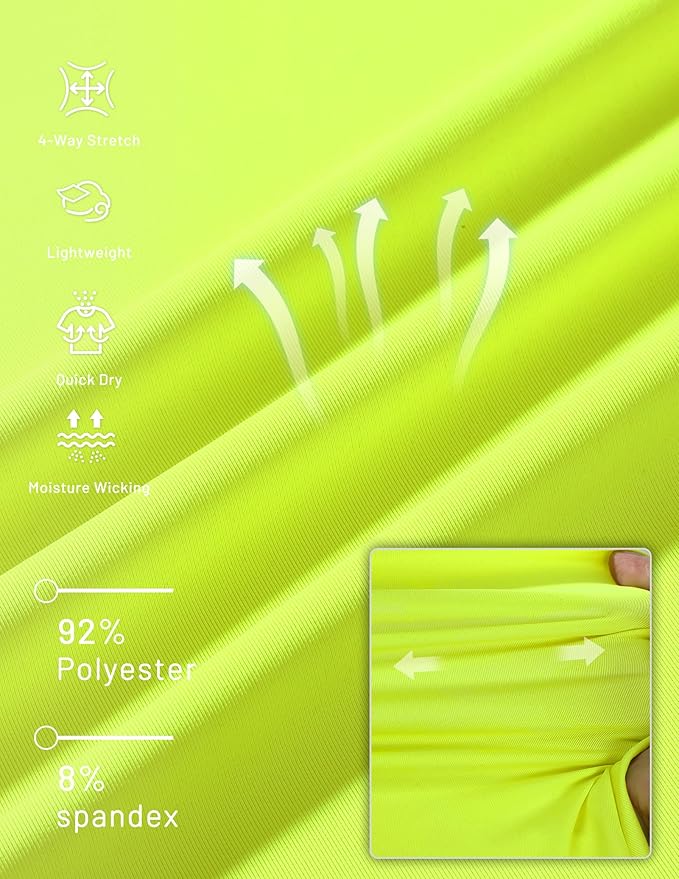 MIER Men's Dry Fit Workout T-Shirts Athletic Running Tee Short Sleeve Crew Neck Gym Tops, Polyester, Moisture Wicking