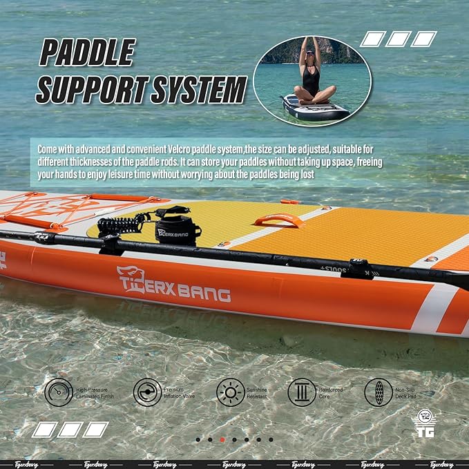 Inflatable Paddle Board with Premium SUP Board Accessories, Allround Paddle Boards for Adults/Kids,Stand Up Paddle Board Defender Collection