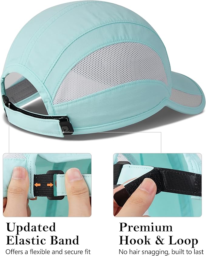 GADIEMKENSD Quick Dry Run Hat Cooling Breathable Mesh