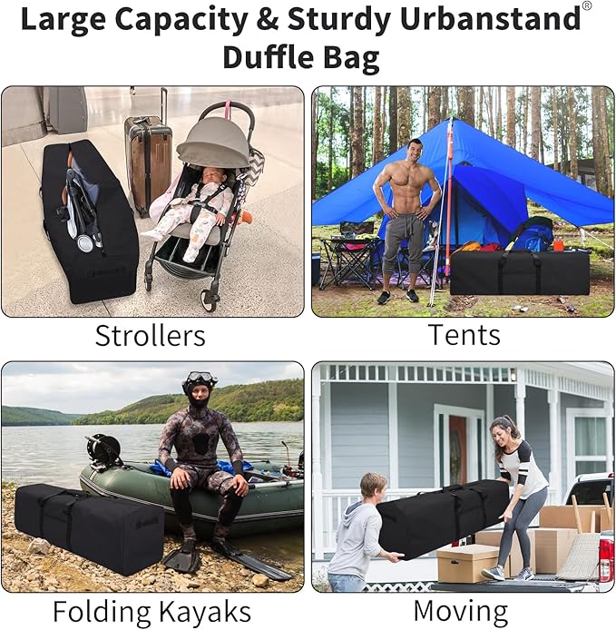 46 Inch Travel Duffle Bag Extra Large Sport Equipment Duffel Bags with 2-way Lockable Zippers