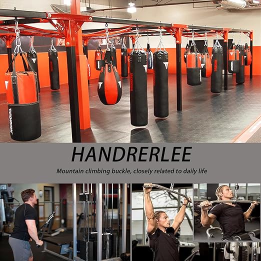 50 PCS 3'' Spring Snap Hook Carabiner, M8 5/16 Inch Galvanized Black Steel Carabiner Clip, 500LBS Holding Capacity Quick Link Clip Keychain for Hammock Dog Leash & Camping Gym