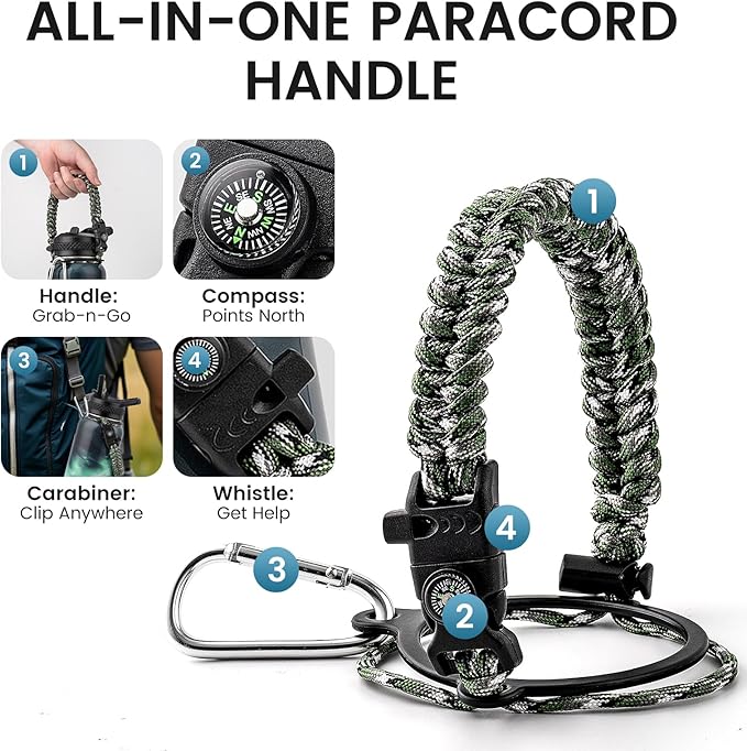 32oz Insulated Water Bottle, Triple Wall Vacuum Stainless Steel Water Bottles - Keeps Cold 48H, Reusable Metal water flask Jug for Gym, Sports, Camping, Hiking,Travel, Northern Lights Green