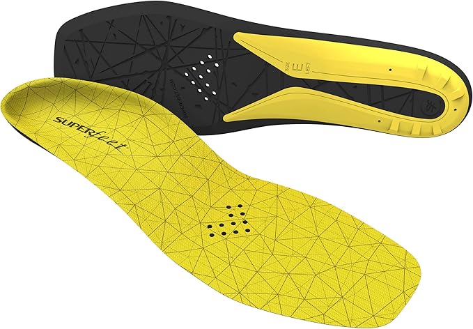 Superfeet Hockey Cushion Insoles - Foam Shoe Inserts for Skates - Professional Grade - Skate Size 5-6