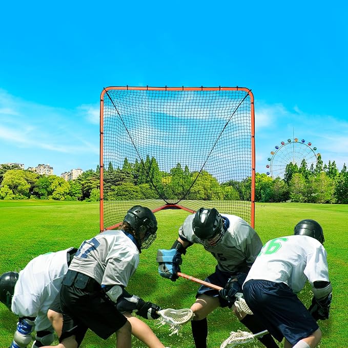 VEVOR Portable Lacrosse Goal - Complete Training Accessory Set with Extended Coverage for Youth and Adults