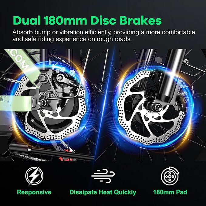 Foldable Electric Bike for Adults, 30+MPH, 48V 20Ah Removable Lithium Battery up to 80Miles, 20" Fat Tire 1000W Peak Motor Dirt Ebike Adult Electric Bicycle for Commute Beach Mountain E Bike