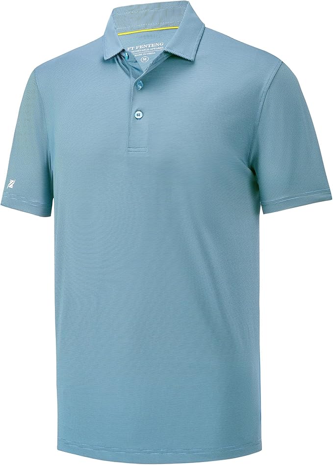 Mens Polo Shirts Short Casual Solid Stylish Dry Fit Performance Designed Collared Golf Polo Shirts for Men