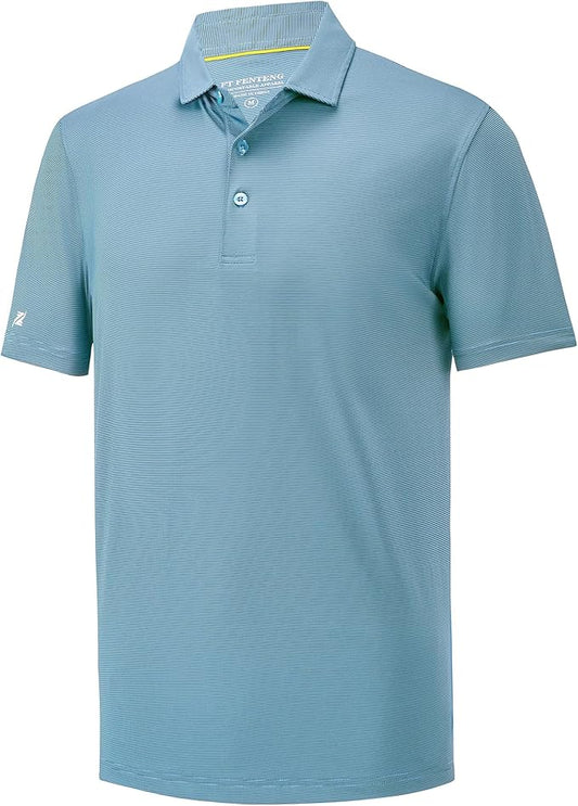 Mens Polo Shirts Short Casual Solid Stylish Dry Fit Performance Designed Collared Golf Polo Shirts for Men