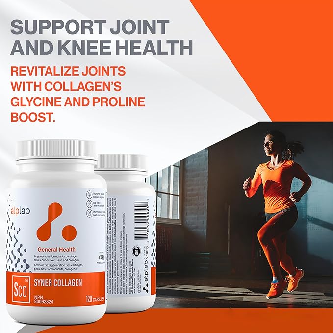 ATP LAB | Syner Collagen 120 caps | Formerly Collagenik. Collagen Regeneration Formula 79% More Effective Than glucosamine