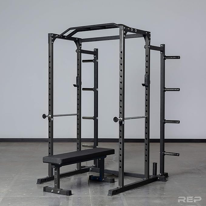 REP Fitness PR-1100 Power Rack - 700 lbs Rated Lifting Cage for Weight Training