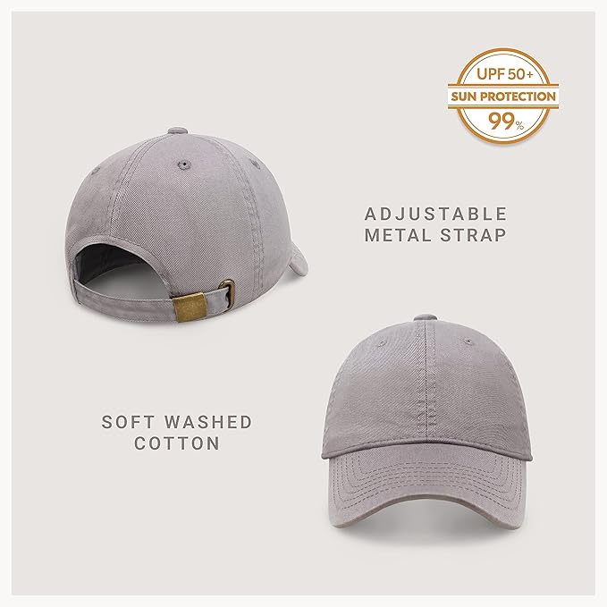 CHOK.LIDS Everyday Premium Dad Hat Unisex Cotton Baseball Cap for Men and Women Adjustable Lightweight Polo Style Curved Brim