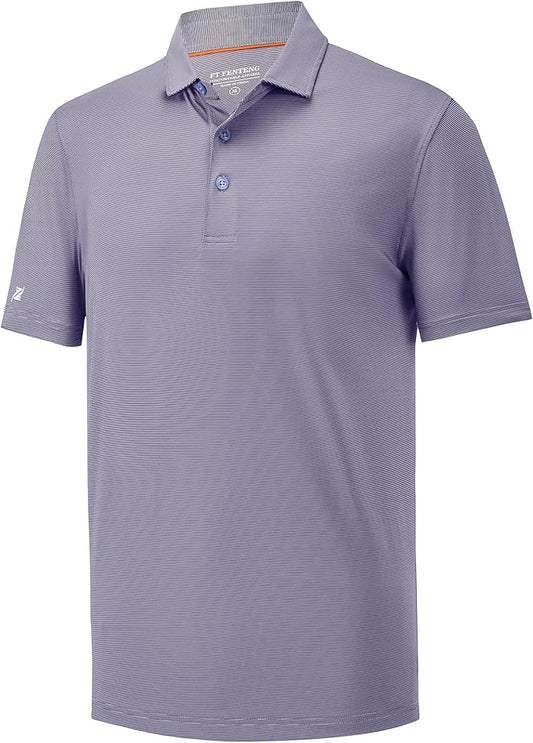 Mens Polo Shirts Short Casual Solid Stylish Dry Fit Performance Designed Collared Golf Polo Shirts for Men