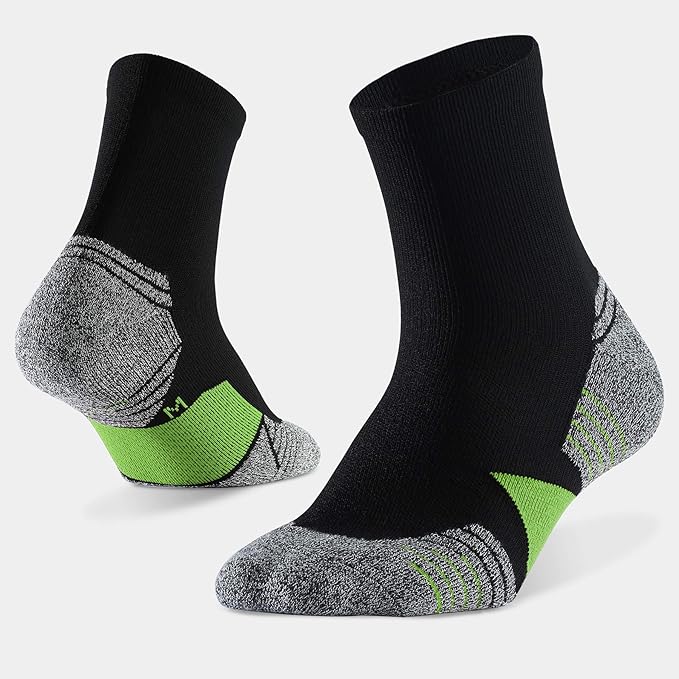 WANDER Men's Athletic Ankle Socks 6-7 Pairs Sports Moisture-wicking Running Basketball Cycling Socks 6-9/10-12/12-14